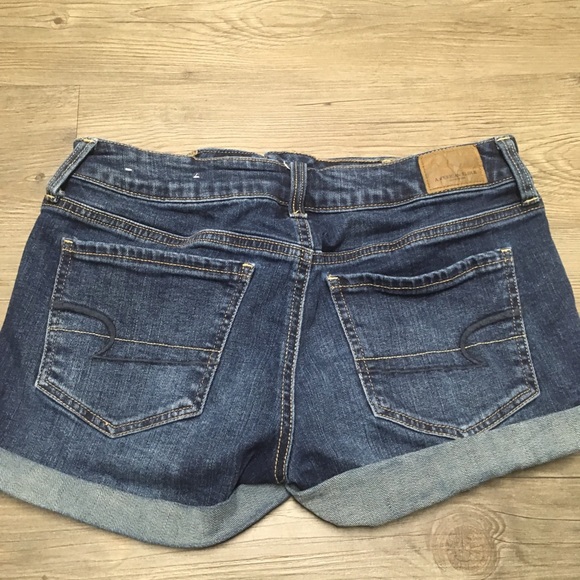 American eagle denim stretch shorts with cuff - Picture 6 of 7